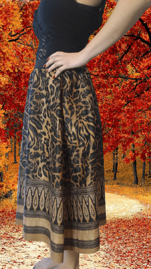 MADE IN ITALY CENTERS COLORS MAXI SKIRT XS-L - Image 3