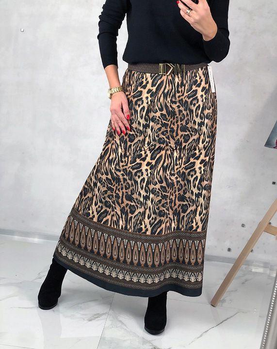 MADE IN ITALY CENTERS COLORS MAXI SKIRT XS-L
