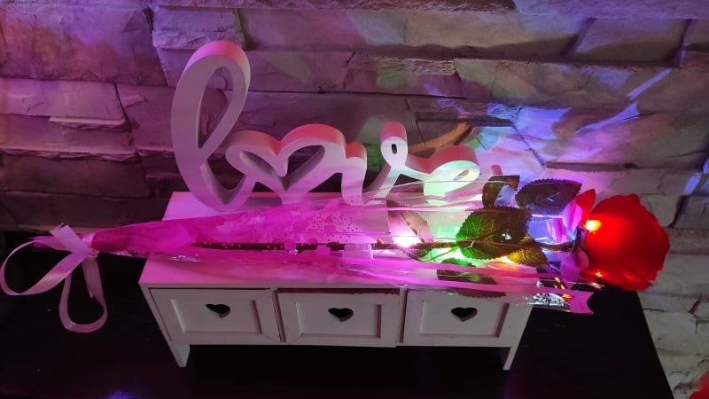 ROSE LED GLOW FOR 50CM RED - Image 8
