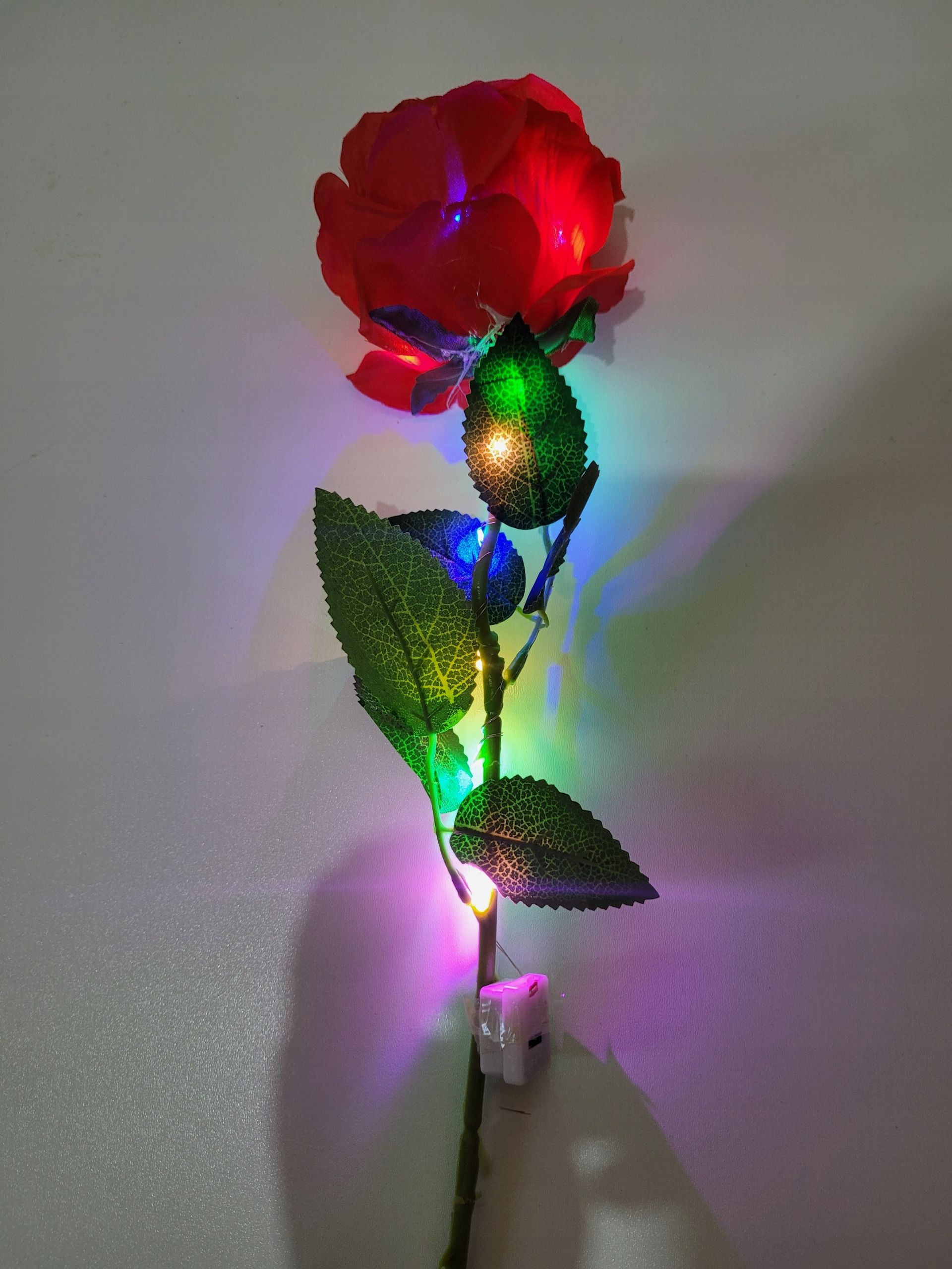 ROSE LED GLOW FOR 50CM RED