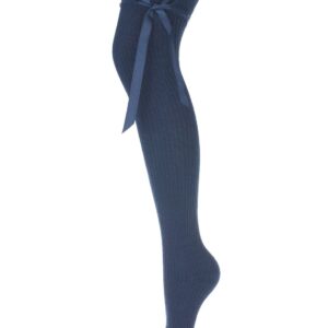 Stockings Navy Blue With A Ribbon