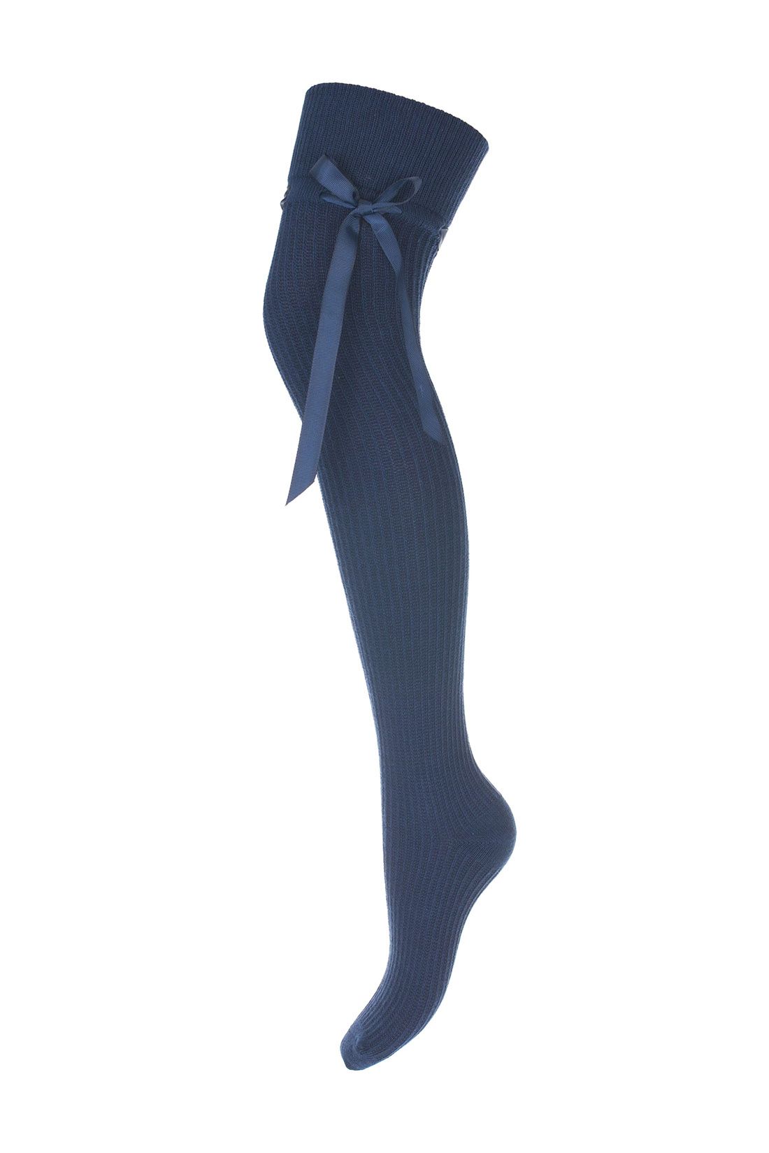 Stockings Navy Blue With A Ribbon