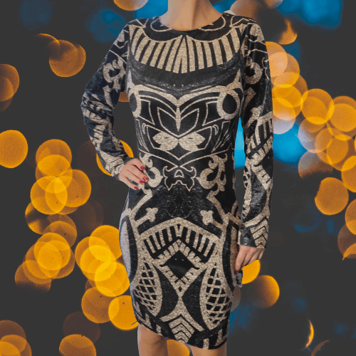 Patterned dress women xs-m - Image 3