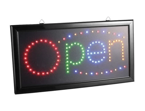 Led sign OPEN