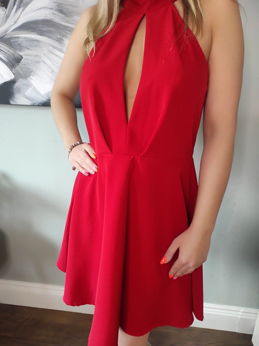 Red dress no 1 size 10-12 - Image 6
