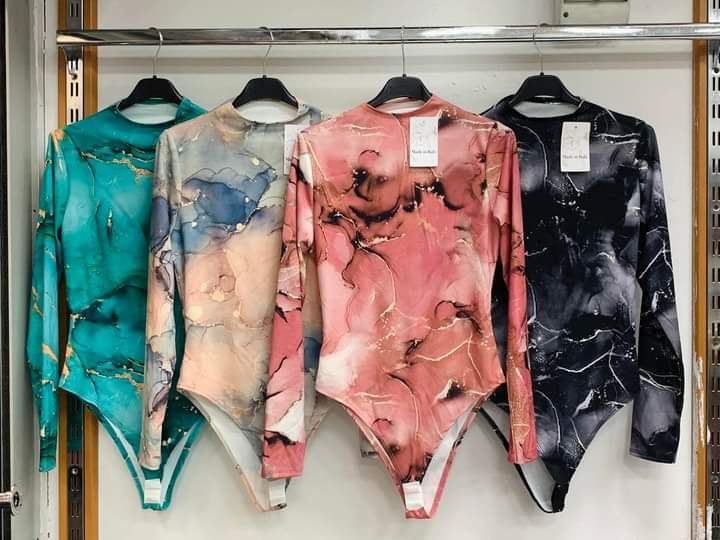 Crew Neck Long Sleeve Bodysuit xs-m - Image 9