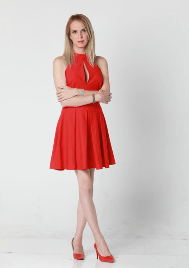 Red dress no 1 size 10-12