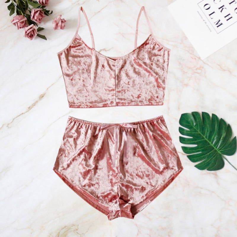 Velor pajamas short shorts S-L - Image 7
