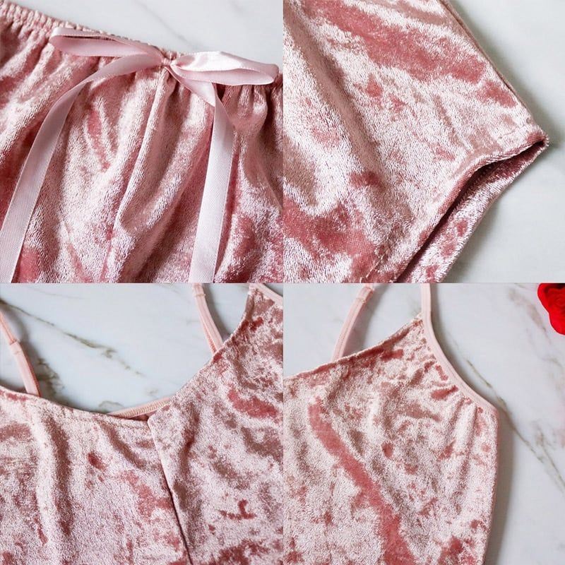 Velor pajamas short shorts S-L - Image 5