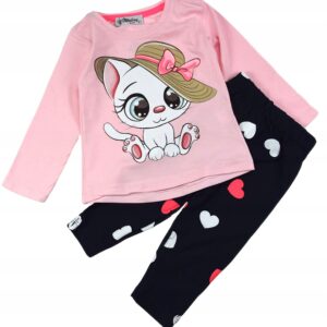 Girls clothing sets cat age 4-7