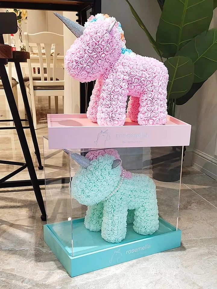 Rose Unicorn with Box - Image 4