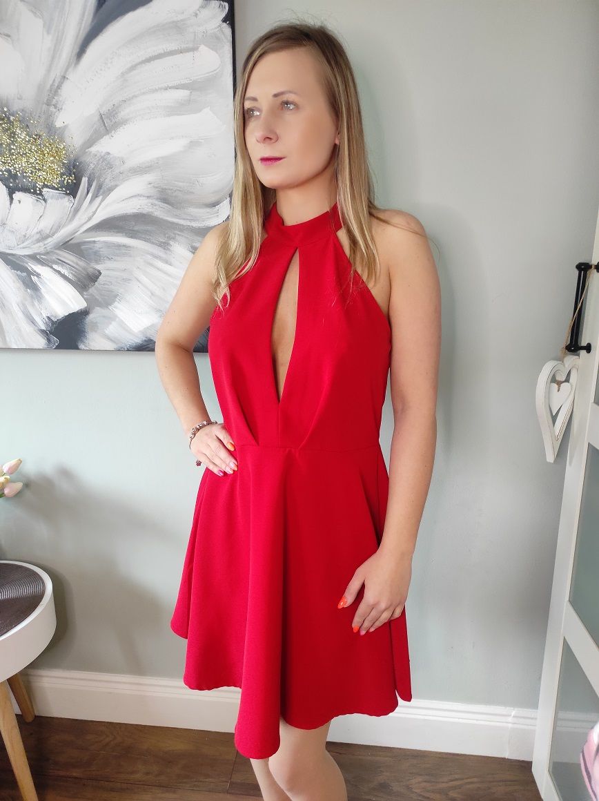 Red dress no 1 size 10-12 - Image 3