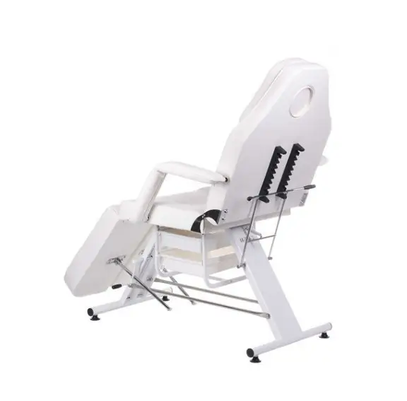 Beauty bed split white With Drawers plus trolley/shelf - Image 3