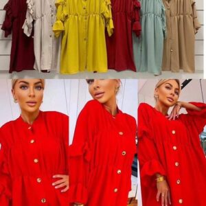 DRESS SHIRT TUNIC BLOUSE 8-14