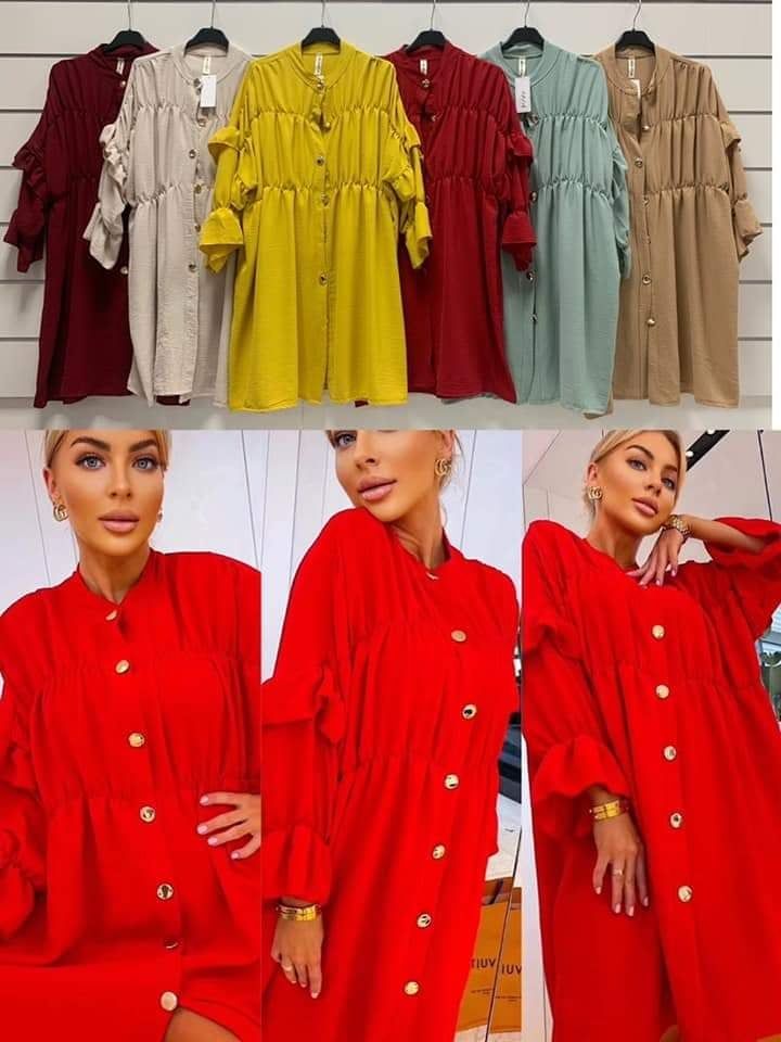 DRESS SHIRT TUNIC BLOUSE 8-14