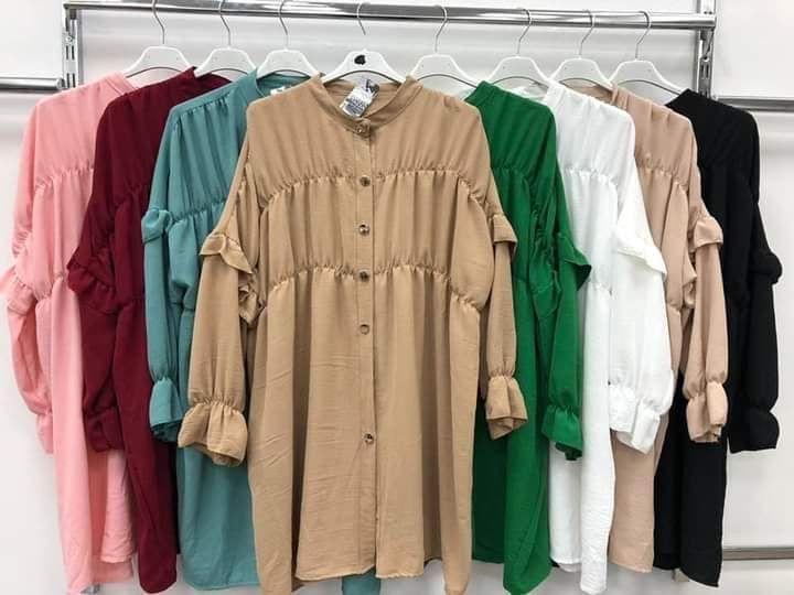 DRESS SHIRT TUNIC BLOUSE 8-14 - Image 5