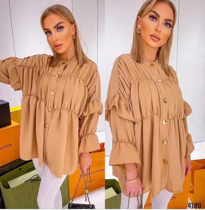 DRESS SHIRT TUNIC BLOUSE 8-14 - Image 4
