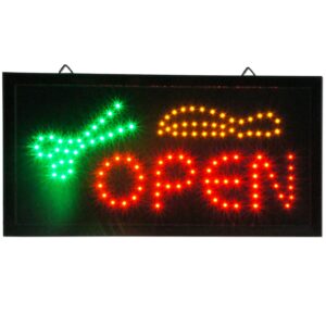 Beauty Salon LED Animated Open Scissor Sign