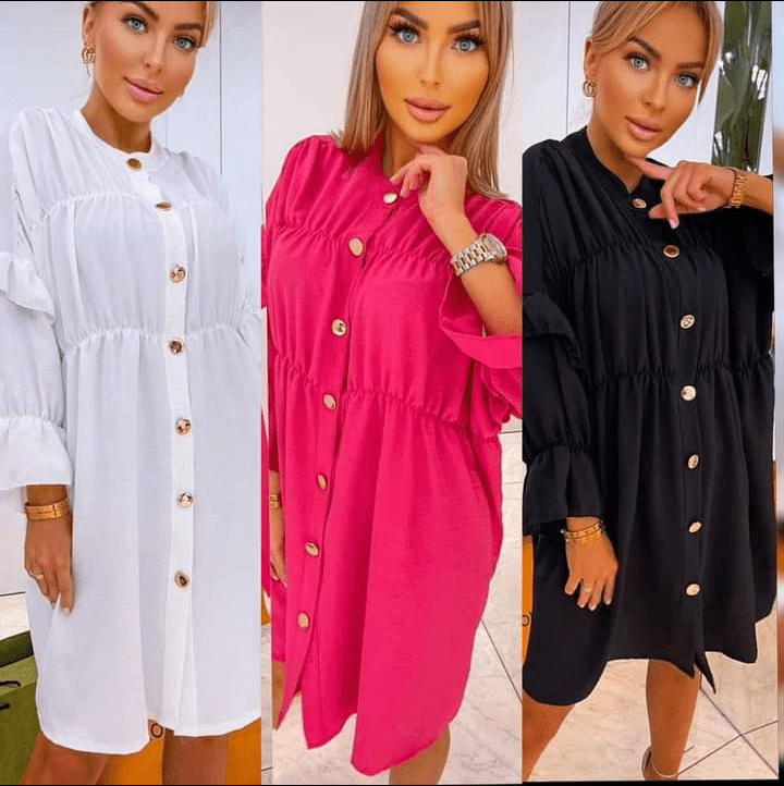 DRESS SHIRT TUNIC BLOUSE 8-14 - Image 9