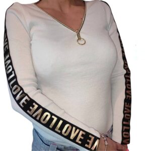 Ribbed blouse S-Xl