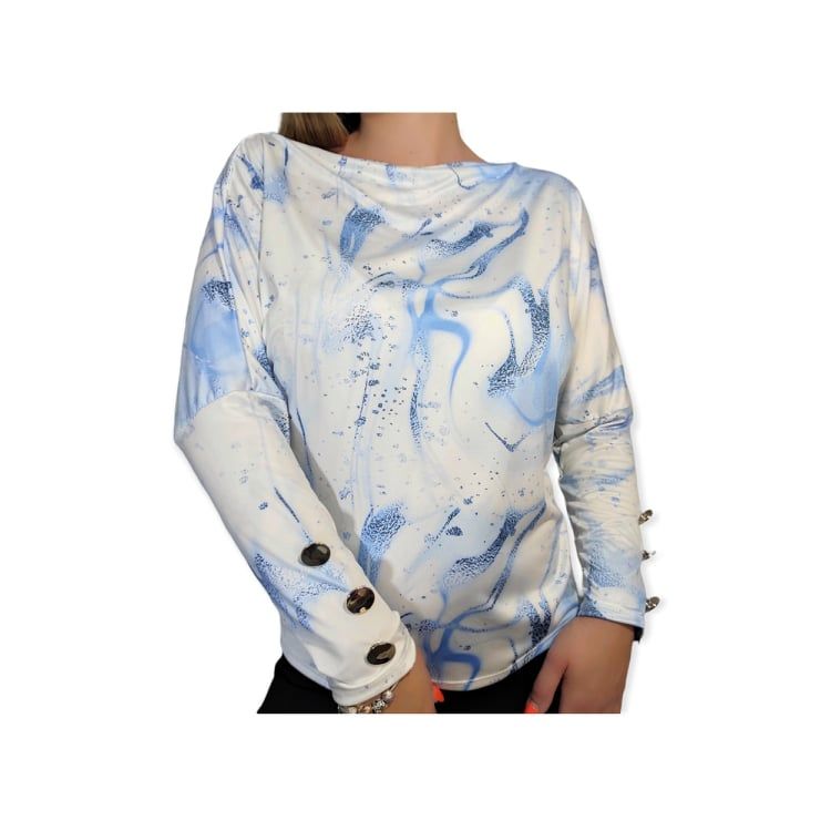 Patterned Long sleeved top XS-M - Image 2