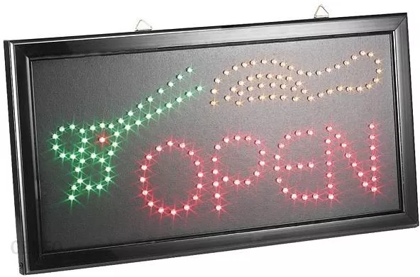 Beauty Salon LED Animated Open Scissor Sign - Image 2