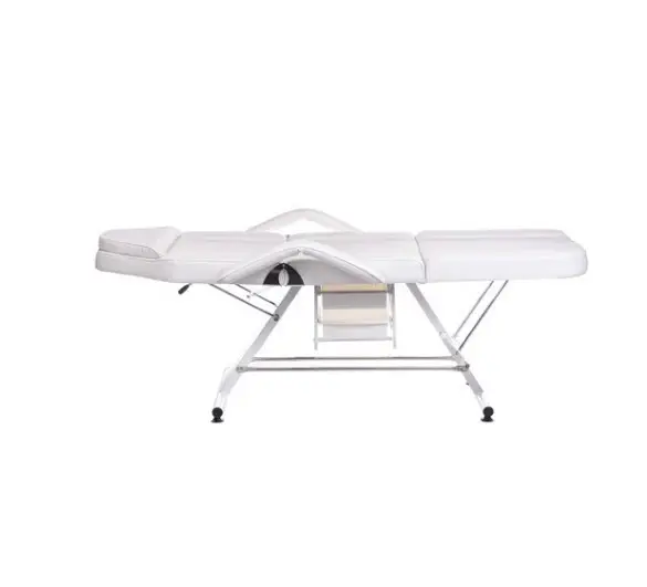 Beauty bed split white With Drawers plus trolley/shelf - Image 4