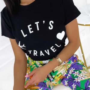 Travel short-sleeved blouse XS-M