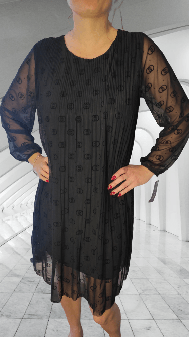 Beautiful Tulle Dress / Tunic Plisa Guccy Black 6-12 - Image 7
