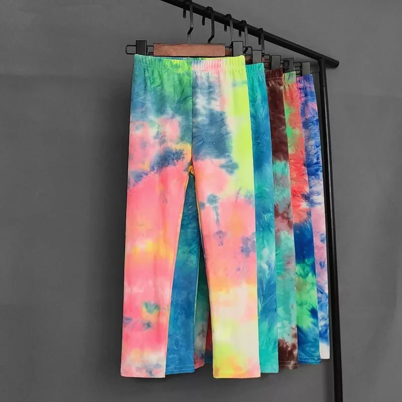 Colorful Fluorescent Leggins age 8-9 - Image 2