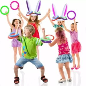 Colorful Infatable Bunny Easter Hat Game