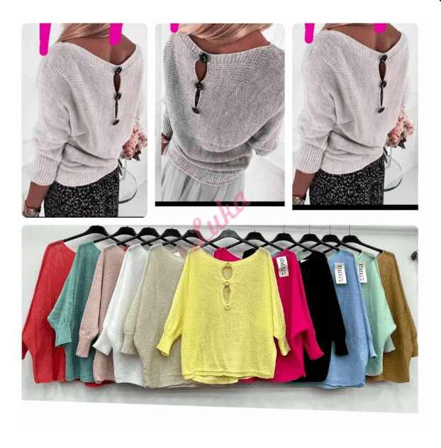 Sweater with back buttons one size - Image 3