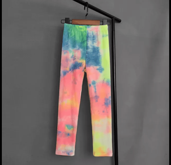 Colorful Fluorescent Leggins age 8-9