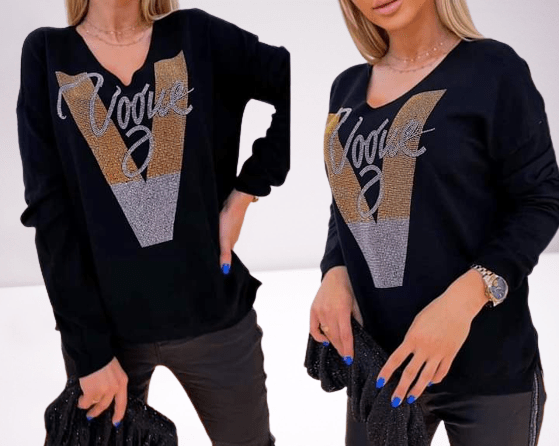 Top oversized Vogue XS-L