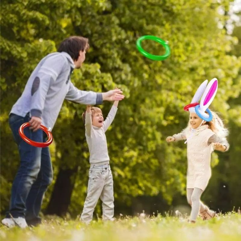 Colorful Infatable Bunny Easter Hat Game - Image 6