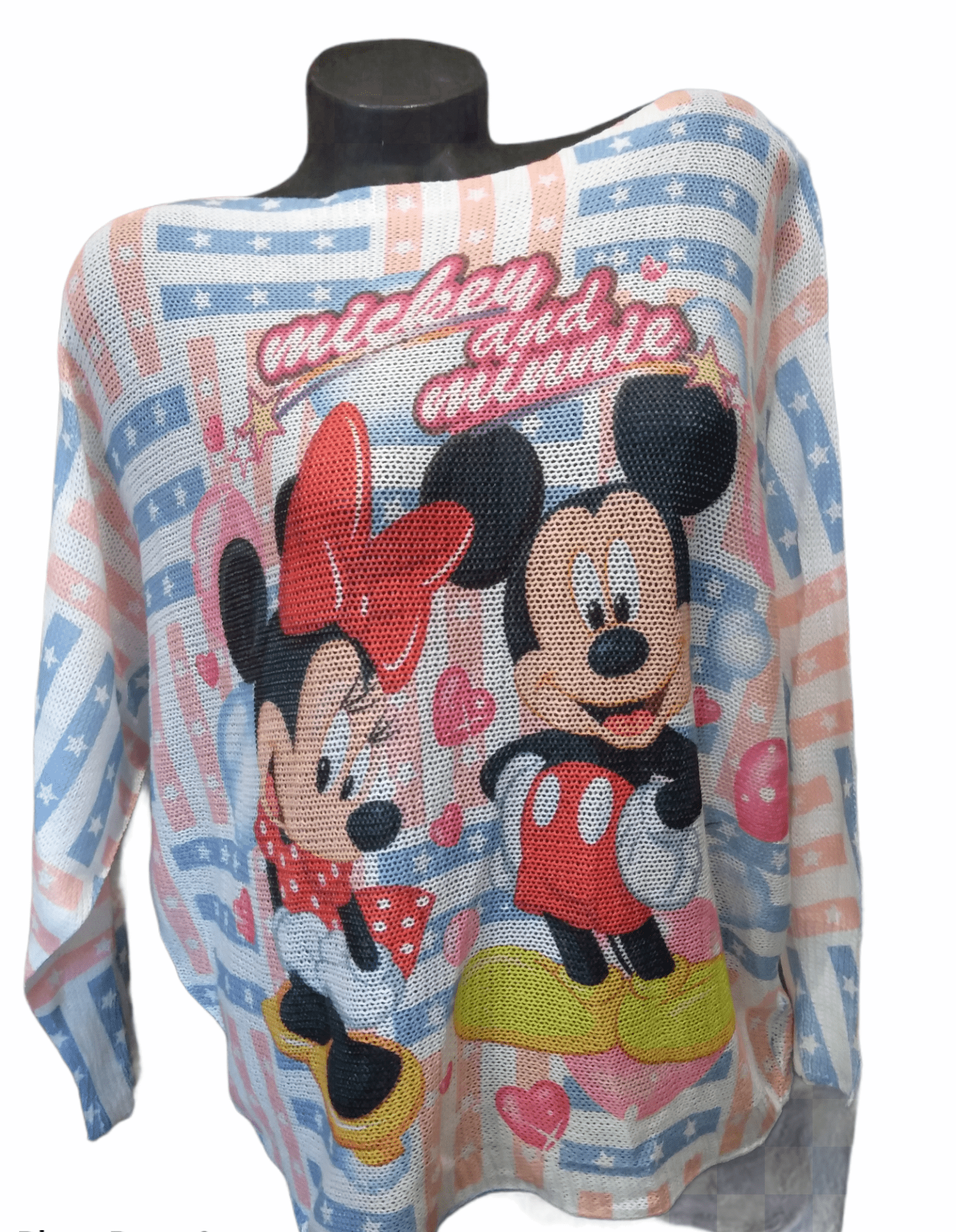 Openwork sweater WOMAN Mickey Mouse Minnie 2 size 6-12