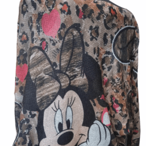 Openwork sweater WOMAN Mickey Mouse Minnie brown size 6-12