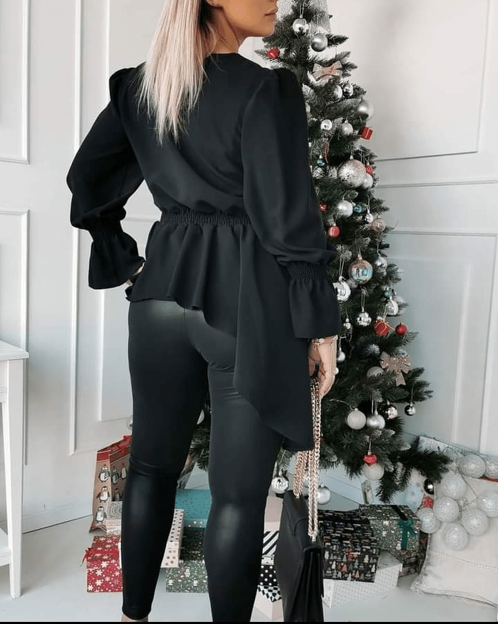 Faux Leather Leggings S,M - Image 3