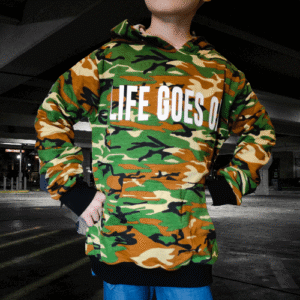 children's hoodie/ jumper green army age 10-12