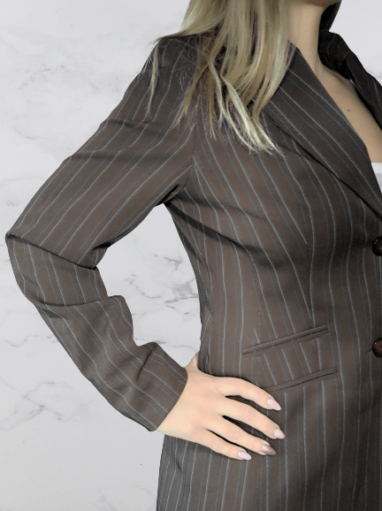 Blazer striped jacket size 10 - Image 6