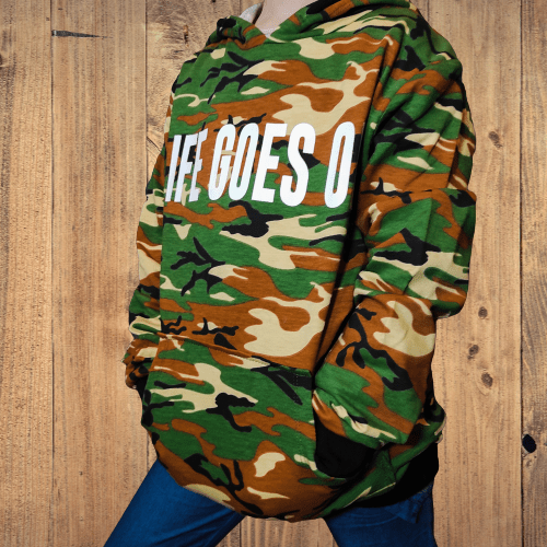 children's hoodie/ jumper green army age 10-12 - Image 5