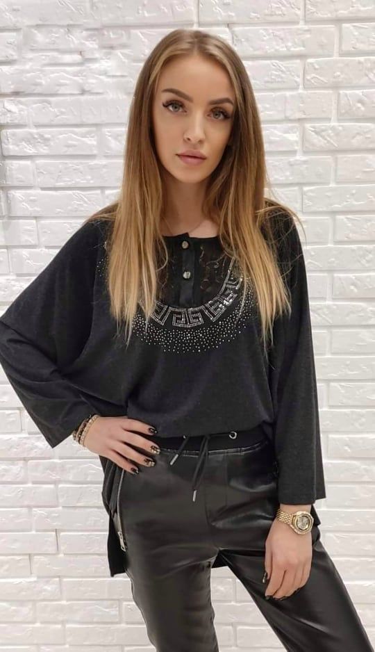 Long sleeve blouse Greek style XS-XXl