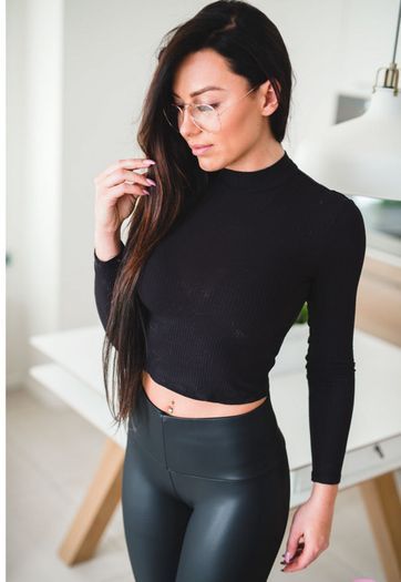 Faux Leather Leggings S,M - Image 2