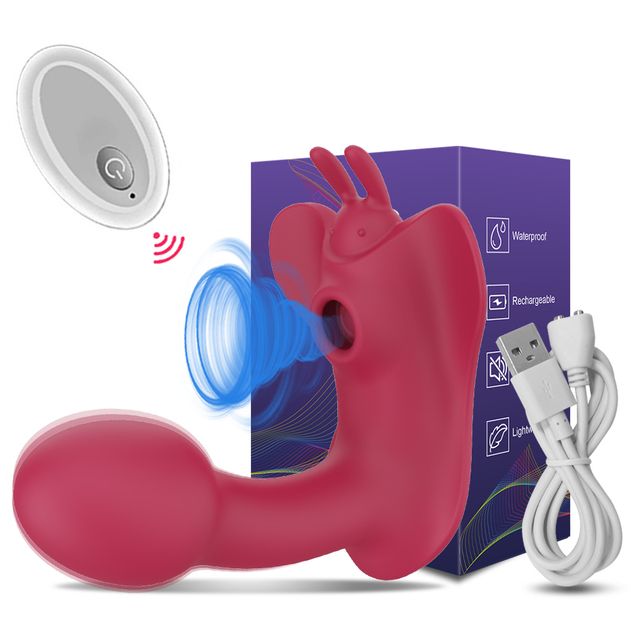 9 Speed Strong Pink Rabbit Vibrator Clitoris Stimulator Remote