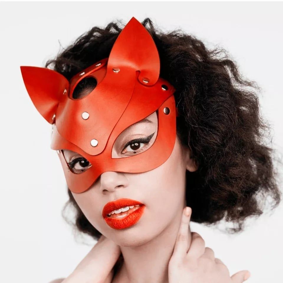 Women Leather Mask - Image 5