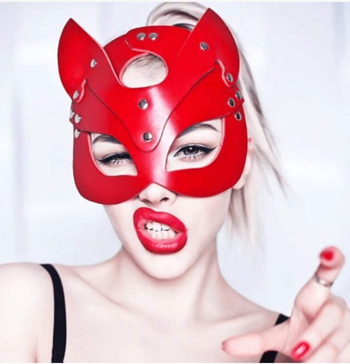 Women Leather Mask - Image 4