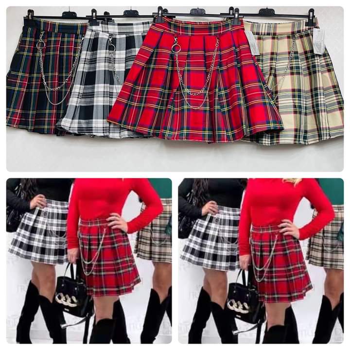 A beautiful checkered skirt - Image 4