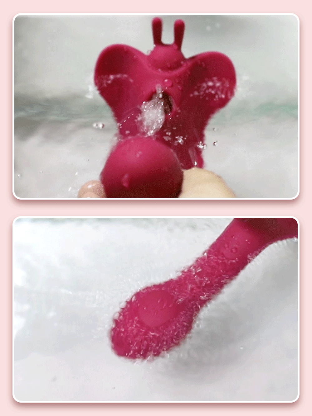 9 Speed Strong Pink Rabbit Vibrator G-spot Stimulator APP - Image 2