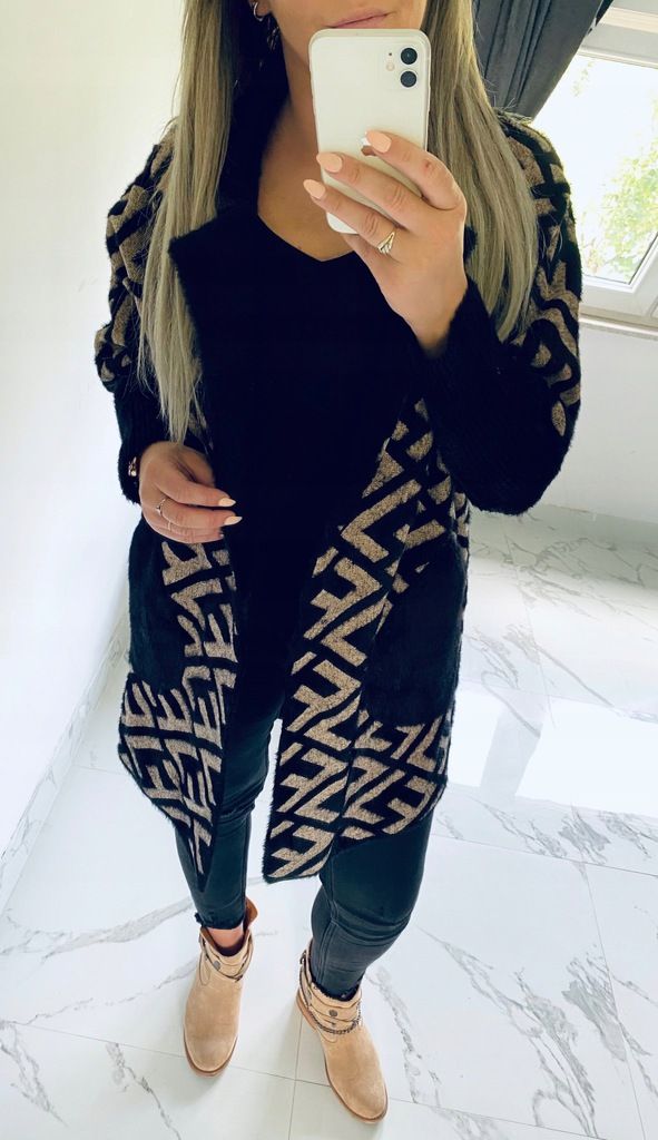 Long cadigan with hoodie 8-18