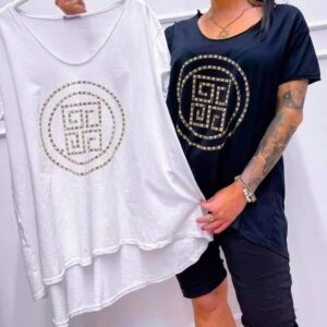 T-shirt with Greek pattern XS-Xl